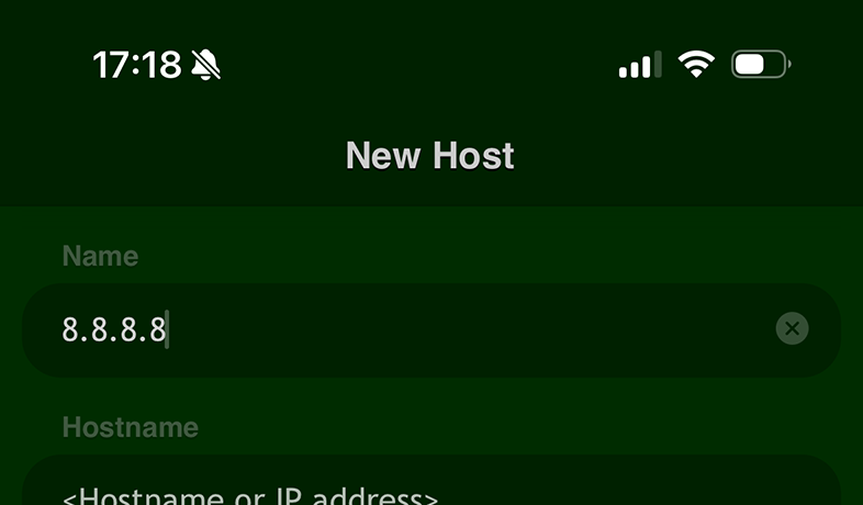 RBL Status en iOS: consulta para IPv4 (G)