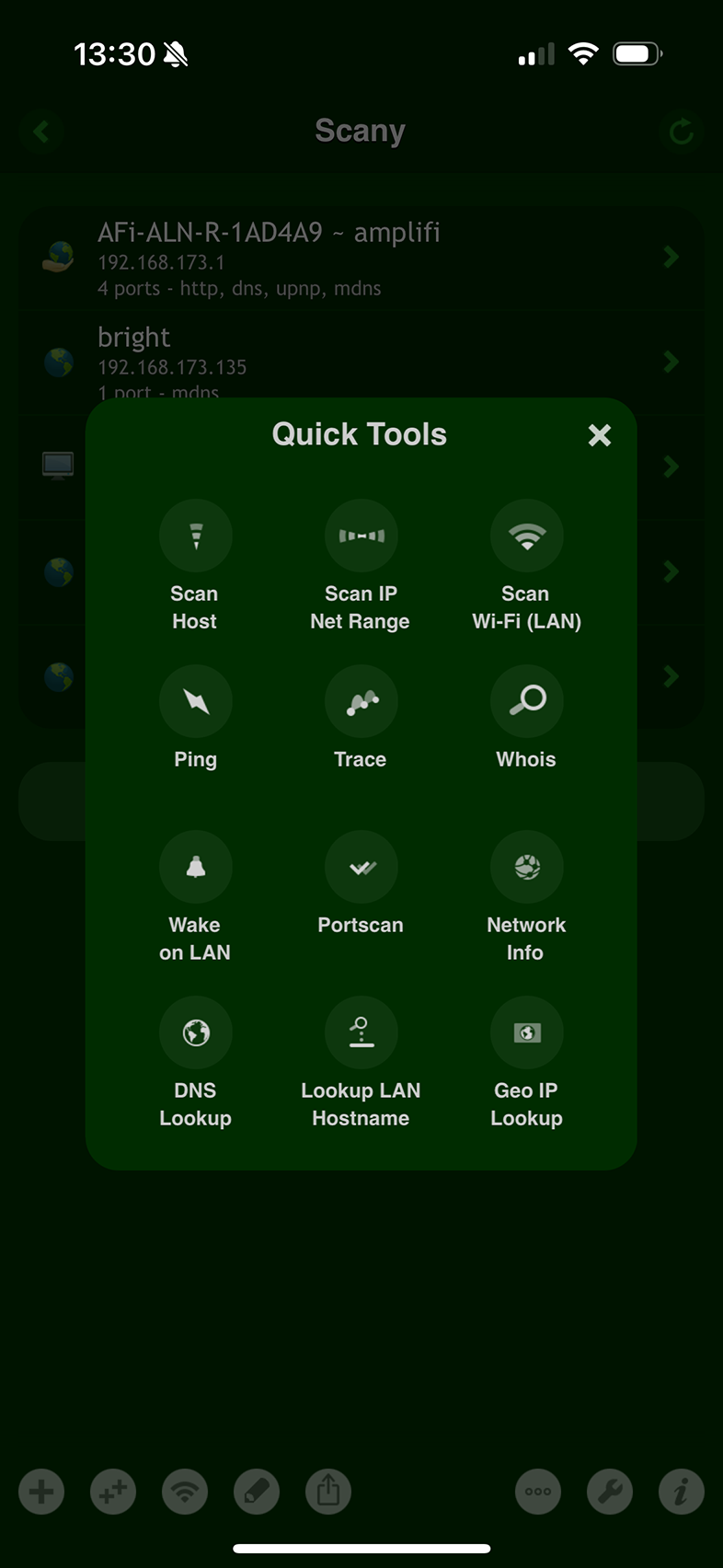 Scany Net Scanner on iOS: Network Tools