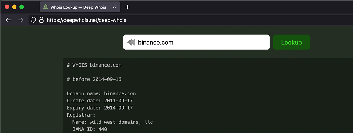 Whois History (Web)