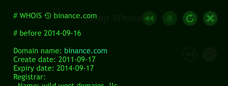 Cronologia Whois (iOS)