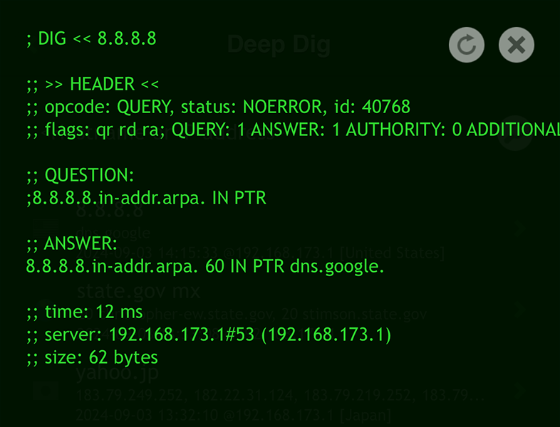 Deep Dig 在 iOS 上：IPv4 (G) 資料